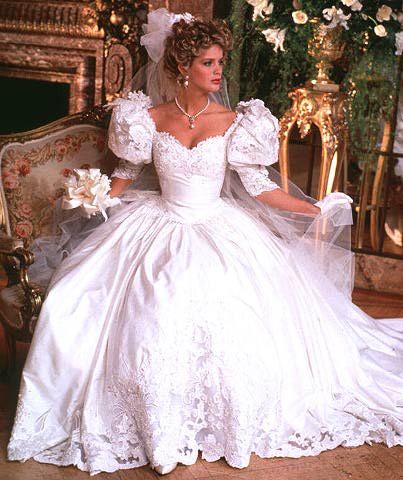 80s wedding dress